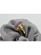 Ring Amethyst 14 Karat Gelbgold Vintage Stil vrc134y